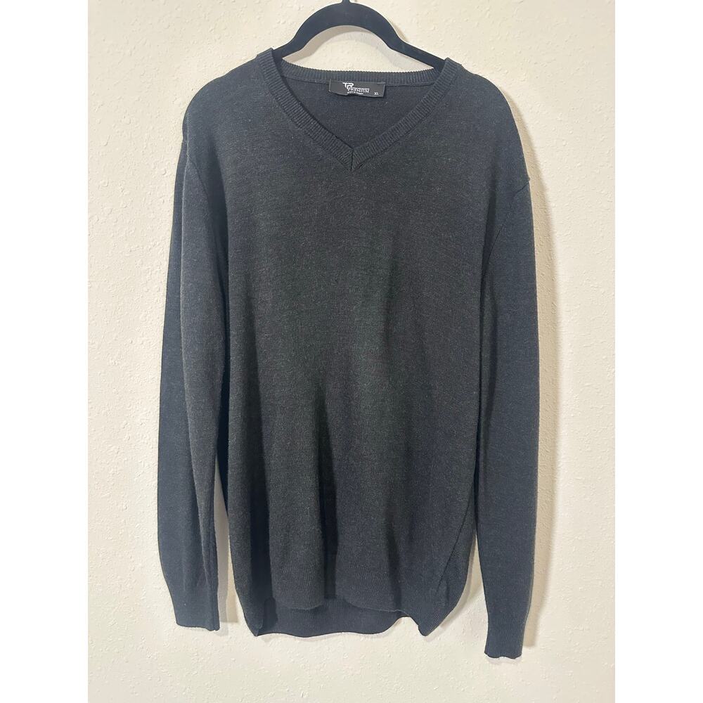 Tailored Recreation Wool Blend Sweater Mens Vneck Size XL